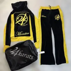 未使用限定品✨　EXILE 24karats MONSTERベロア　上下　黒　黄
