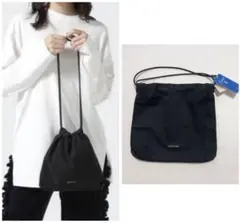 タグ付き未使用ORCIVAL GATHERED POUCH ショルダーバッグ黒