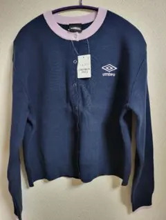 umbro ネイビー ピンク カーディガン