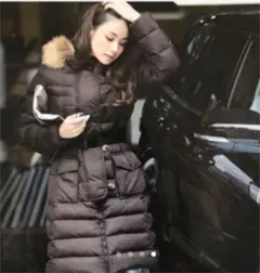 お値下げ　確実本物　モンクレールロングダウンコート　0