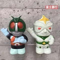 【希少】富士銀行 ソフビ貯金箱 ミラーマン 当時物 当時物ミラーマン貯金箱(非売品 富士銀行) - メルカリ