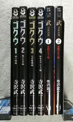 寺沢武一『ゴクウ』『カブト』『タケル』『バット』『シグマ』計１２冊セット 寺沢武一 5タイトル17冊セット】MIDNIGHT EYE ゴクウ ①-③/鴉天狗