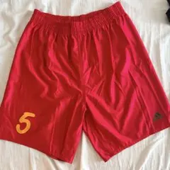 アディダス サッカーパンツ 赤 トレーニングパンツのサムネイル
