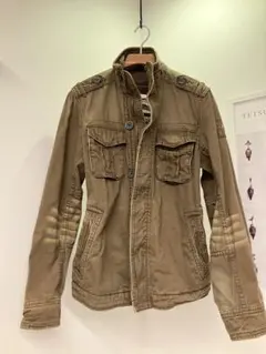 Abercrombie & Fitch ミリタリージャケット　カーキ　XL