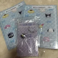 サンリオキャラクターズ　当たりくじ　キーホルダー　ファイルホルダー　バッドばつ丸