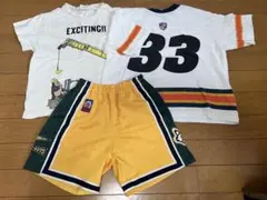 ☆期間限定出品☆110センチ、breeze3点売り半袖、ハーフパンツ