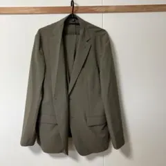 【美品】GU セットアップ カーキ　XLサイズ ウォッシャブル 上下セット