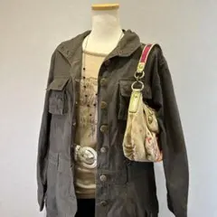 00s archive military jacket Y2K