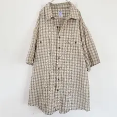 秋 オールドネイビー チェックシャツ グリーン XXL 長袖 アメカジのサムネイル