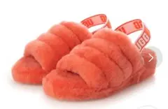 UGG フラットファーサンダル