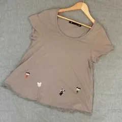 『franche lippee』 (M) ネズミ 半袖Tシャツ