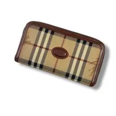 Burberrys ノバチェック ラウンドファスナー 長財布 シャドーホース