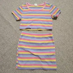 SHEIN マルチカラー ボーダー セットアップ 18-24M