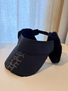 ❤️デサントゴルフ❤️耳あて付き黒バイザー❤️