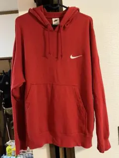 最終値下げ 当時物 NIKE 90s スウォッシュ 刺繍 パーカー  L