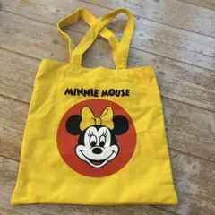ミニーマウス キャンバストートバッグ イエロー