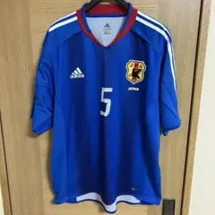希少 サッカー日本代表 ユニフォーム 04-05年モデル 背番号5 宮本恒靖 L