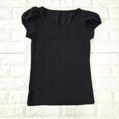 ☆即購入OK　半袖カットソー　GU　バルーン袖　パフスリーブ　レディース　S　黒