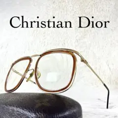 70sChristian Dior　ビンテージメガネ　2199　ブラウンフレーム