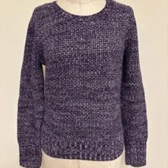 ローラアシュレイ パープル系 ニット S 長袖 上品のサムネイル
