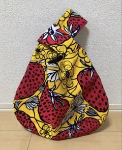 アフリカ布 しじみバッグ ワンハンドルバッグ