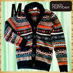 Right-onノルディック柄へちま襟カーディガン Ｍ◇保温力抜群で防寒に最適◇