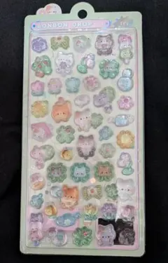 新品　クーリア　ボンボンドロップシール　ねこねこボンボン
