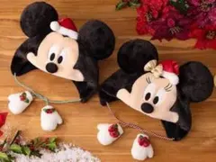 ミッキー ミニー サンタ帽子 キャップ　ファンキャップ