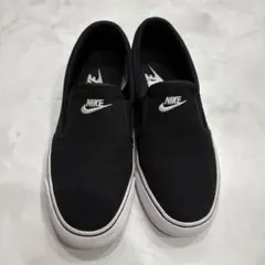 NIKE ナイキ スリッポン スニーカー 24cm ブラック 黒 キャンバス