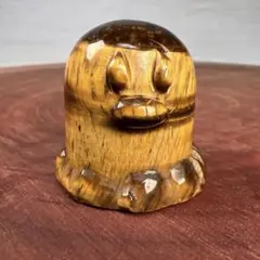 天然石　ひょこっとモグラくん　タイガーアイ
