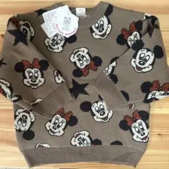 futafuta バースデイ　ミッキーミニー　ディズニー　ニット　100センチ