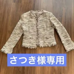 ANAYI アナイ ノーカラージャケット ベージュ系のサムネイル