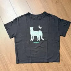 maarook マルーク レオパード 豹 Tシャツ ブラック　黒　ロゴ　130のサムネイル