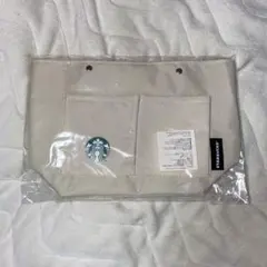 STARBUCKS クリーム色 バッグ ポケット付き