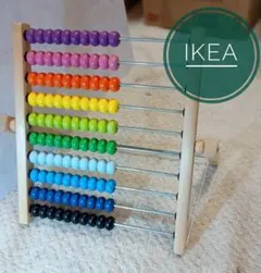 [IKEA] 木製 100玉そろばん MULA（ムーラ）　廃盤色　　知育玩具のサムネイル