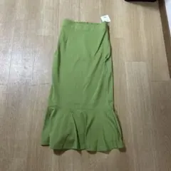 SLY フレアスカート グリーン