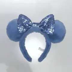 ディズニー カチューシャ 青 ミニー