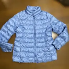UNIQLO 150 ライトブルー コート 中綿入り