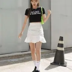 SHEIN フリル裾　スカート