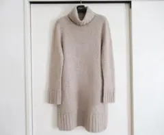 美品　FOXEY　フォクシー　カシミヤ　ざっくり　ニット　ワンピース　38