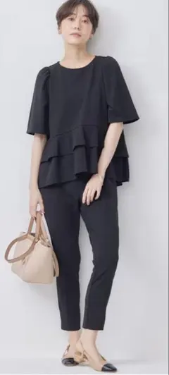 組曲 セットアップブラウス+パンツ【接触冷感・吸湿冷感・UVカット