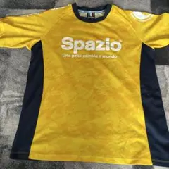 Spazio イエロー/ネイビー L シャツ