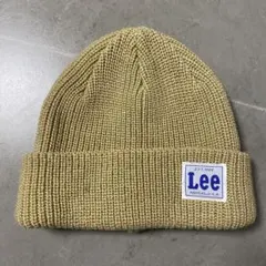 Lee ニット帽 ベージュ アクリル 100% サイズ57cm〜59cm