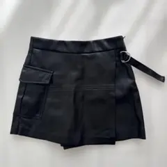 ZARA 黒 ハーフパンツ9号 サイドポケット付き　134cm