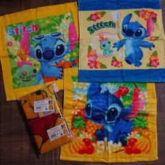 リロ＆スティッチ くまのプーさん タオル ４枚セット