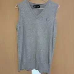 【EAST BOY (イーストボーイ)】グレー Vネック スクール ベスト