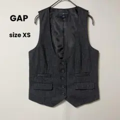 GAP ツイード ベスト ジレ グレー XS