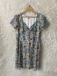PROPORTION プロポーション　半袖　総柄カットソーワンピース　L 春夏のサムネイル