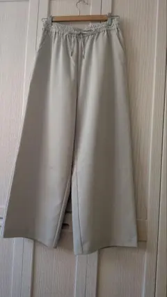 デッサン　ドロストリラックスパンツ　ワイドパンツ M　洗える