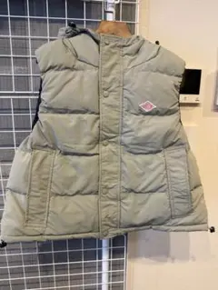 美品】DANTON ダントン インナーダウンベスト 40 L ベージュ メンズ